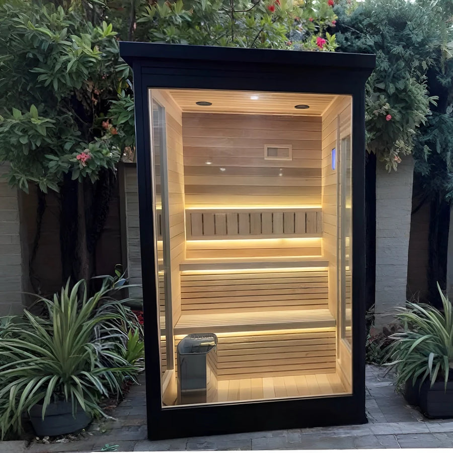 1-2 Person Outdoor Cedar Sauna
